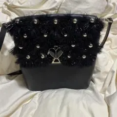 kate spade ショルダーバッグ 黒 スペードロック限定品