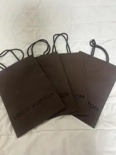 LOUIS VUITTON ブラウンショップ袋 4枚セット