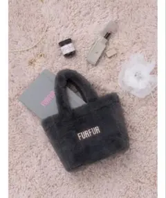 【美品】FURFUR エコファートートバッグ グレー