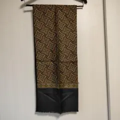 イタリア製 メンズマフラー シルク/ウール