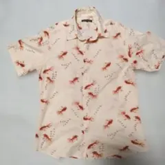 期間限定値下げ　ABBY VILL PRESS 上品金魚シャツのサムネイル