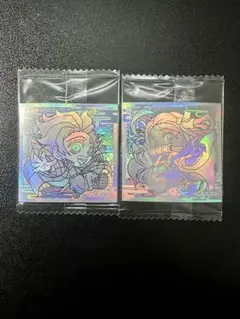 鬼滅の刃 にふぉるめーしょん　極幻レア　ホログラム・シールセット2枚
