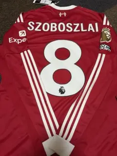 希少！プレミアパッチ付【ソボスライ8番】サッカーシャツ　長袖　authentic 希少！プレミアパッチ付【ソボスライ8番】サッカーシャツ 長袖