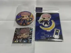 咒術迴戰 虎杖悠仁 壓克力立牌・金屬徽章・威化餅乾貼紙 套組