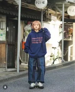 【wudge boy】switching balloon denim pantsのサムネイル