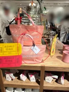 【2025年ハワイ限定】Sサイズ DEAN & DELUCA ピンクトートバッグ