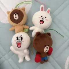 LINE FRIENDS マスコット 4体セット