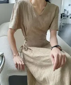 emi+ 半袖 サイド紐ワンピースのサムネイル