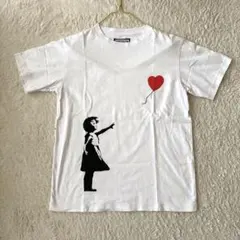 【美品】アーバンリサーチ　バンクシーTシャツ　少女と風船　38のサムネイル