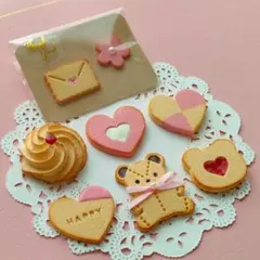 【No.262】軽量粘土 フェイククッキー フェイクスイーツ ハンドメイド 7個