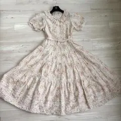 PINKHOUSE フェリーチェ　ロングワンピース　ピコフリル　ピンタック　花柄のサムネイル
