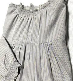 studio CLIP 長袖チュニックブラウス