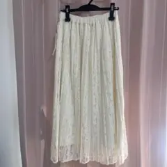 【新品未使用】Te chichi 白 スカート レース 花柄 値札付き
