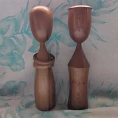 屋久杉こけし （28cm）2体ペアのサムネイル