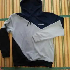 CONVERSE フード付きスウェット ネイビー/グレー/ブラック