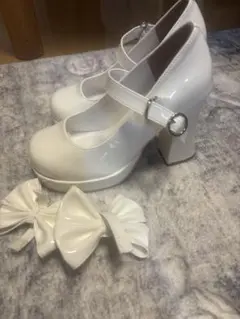 ウェディングシューズ23cm 10cmヒール