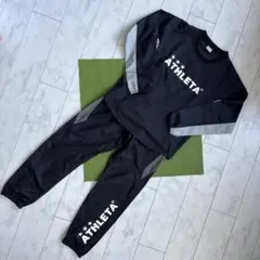 美品！ ATHLETA ピステ ウィンドブレーカー ブラック 上下セット 160