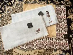 新品未使用！ダックス☆タオル地ハンカチ2枚と大判ハンカチ