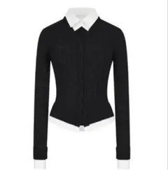 andwang Check Ribbon Docking Tee ブラック andwang Check Ribbon Docking Tee ブラック - メルカリ