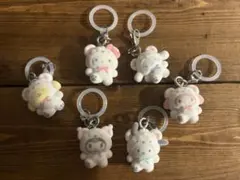 サンリオ　ふわふわスノー　めじるしアクセサリー　コンプ