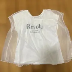 Révolu ホワイト 半袖Tシャツ