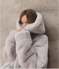 大人気❤️冬にぴったりボリュームアウターデート女子会コート