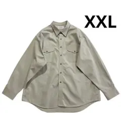90s Filson コットンシャツ XXL ベージュ ワークシャツ 無地のサムネイル