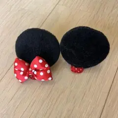 ミニーヘアパッチン　ミニーヘアピン