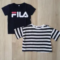 ✨美品✨FILATシャツ futafutaボーダーTシャツ 2枚セット95センチのサムネイル