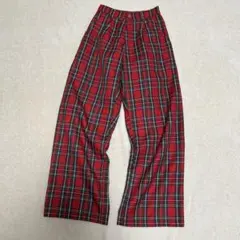タータンチェックパンツ
