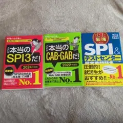 【まとめ売り】これが本当のSPI3だ/cab・gabだ/テストセンター2024年