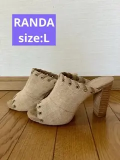 RANDA ウッドデザインサンダル
