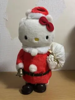【レア】ダンシングハローキティ サンタ クリスマスリース　サンリオ　ジャンク品 ハローキティダンシングリースぬいぐるみクリスマスサンタクロース