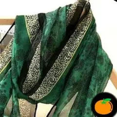 ●ストール　レディース　大判　薄手　秋服　結婚式　パーティー　オケージョン　緑