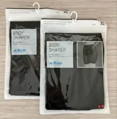 ②未開封 AIRism BODY SHAPER XS ブラック 2枚