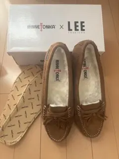 MINNETONKA × LEE ブラウンモカシン 8