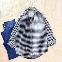 ジャーナルスタンダード relume リネン ギンガムチェックシャツ ゆったり