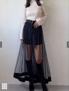 【最終値下】GRL チュールスカート付きショートパンツ sm127