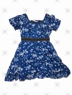 アクシーズファム　axes femme ミニフレアワンピース　花柄　M　半袖