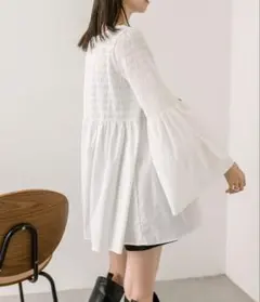 mystic シャーリングチュニック FREEサイズ