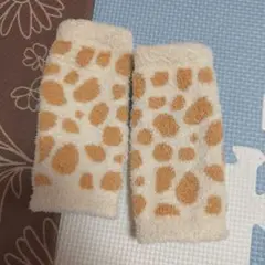 キリン柄 ベビー用ファッション小物 2点セット