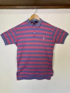 Ralph Lauren ラルフローレン ポロシャツ 半袖 ボーダー ピンク 紫