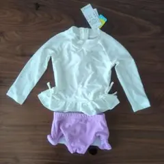 プティマイン　チェリー柄ラッシュガード　セットアップ