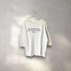 夏服SALE！ レディース 七分 Tシャツ Fサイズ 可愛い 古着