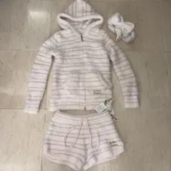 新品　ジェラピケ　ルームウェア上下&ヘアバンド