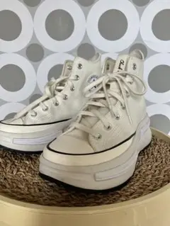 韓国 コンバース Chuck Taylor 厚底ハイカットスニーカー ホワイト