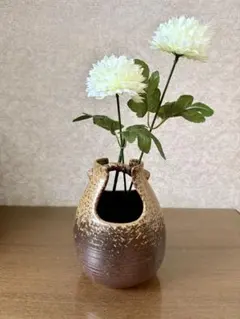 明山窯】信楽焼 花瓶 共箱付 - メルカリ