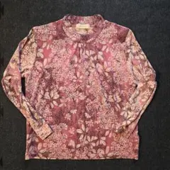 薄手カットソー　メッシュ前身頃