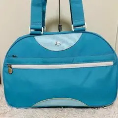 クレージュ ボストンバッグ 水色 収納 多め
