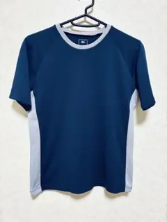 MIZUNO 半袖 Tシャツ スポーツウェア L ネイビー×ライトグレーのサムネイル